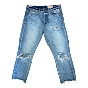 Pistola High Rise Straight Leg Ankle Jeans